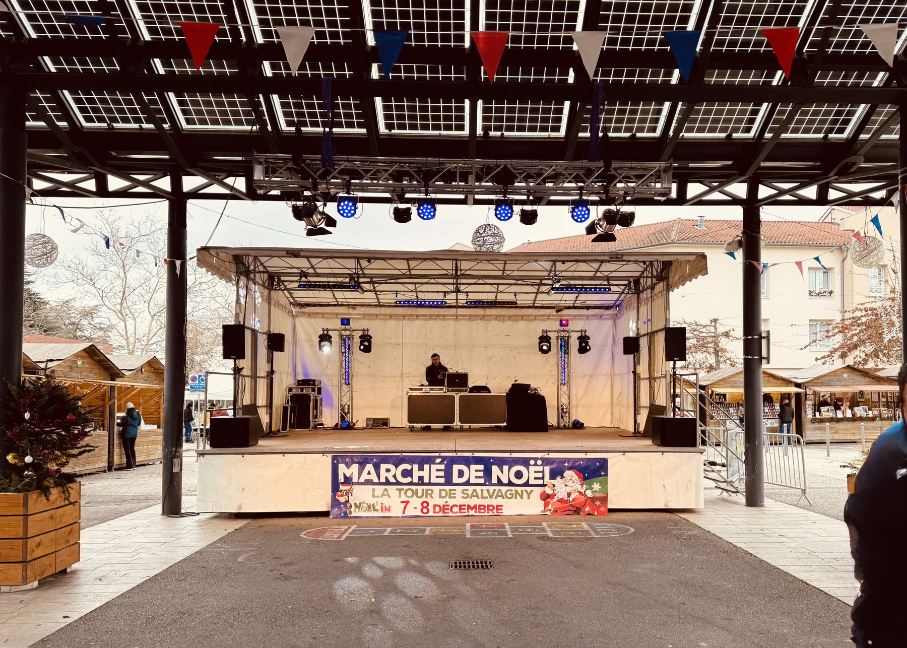 Scène du marché de Noël