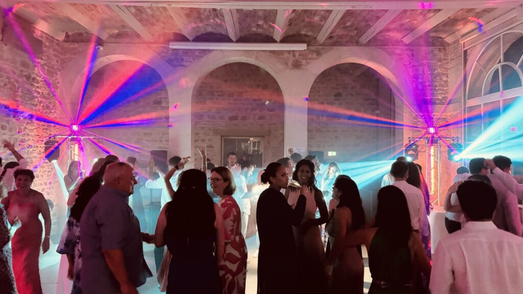 Soirée de mariage, piste de danse