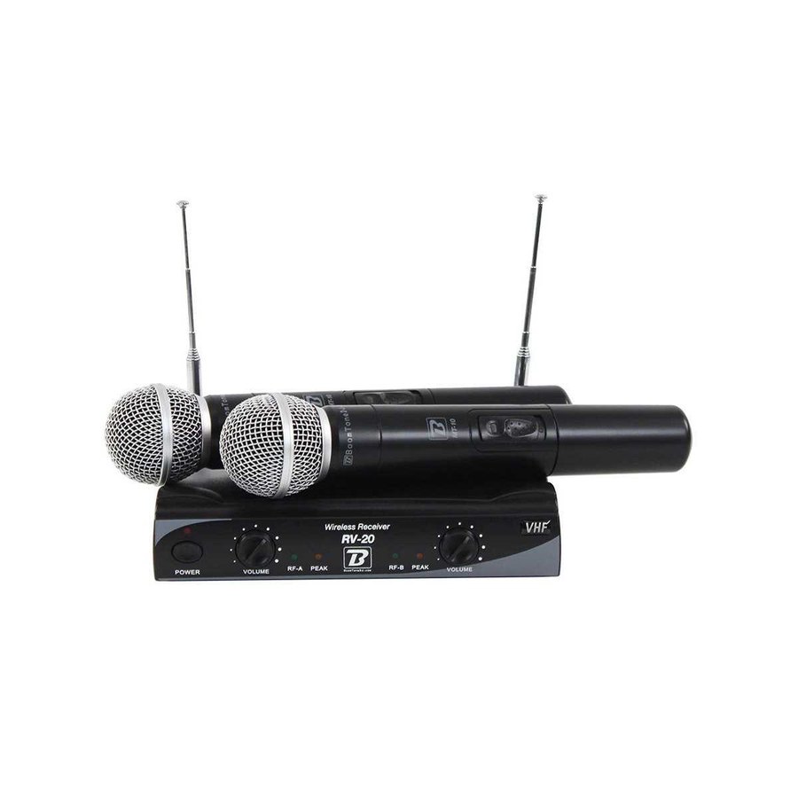 Pack de 2 micros sans fil Boomtone DJ RV20